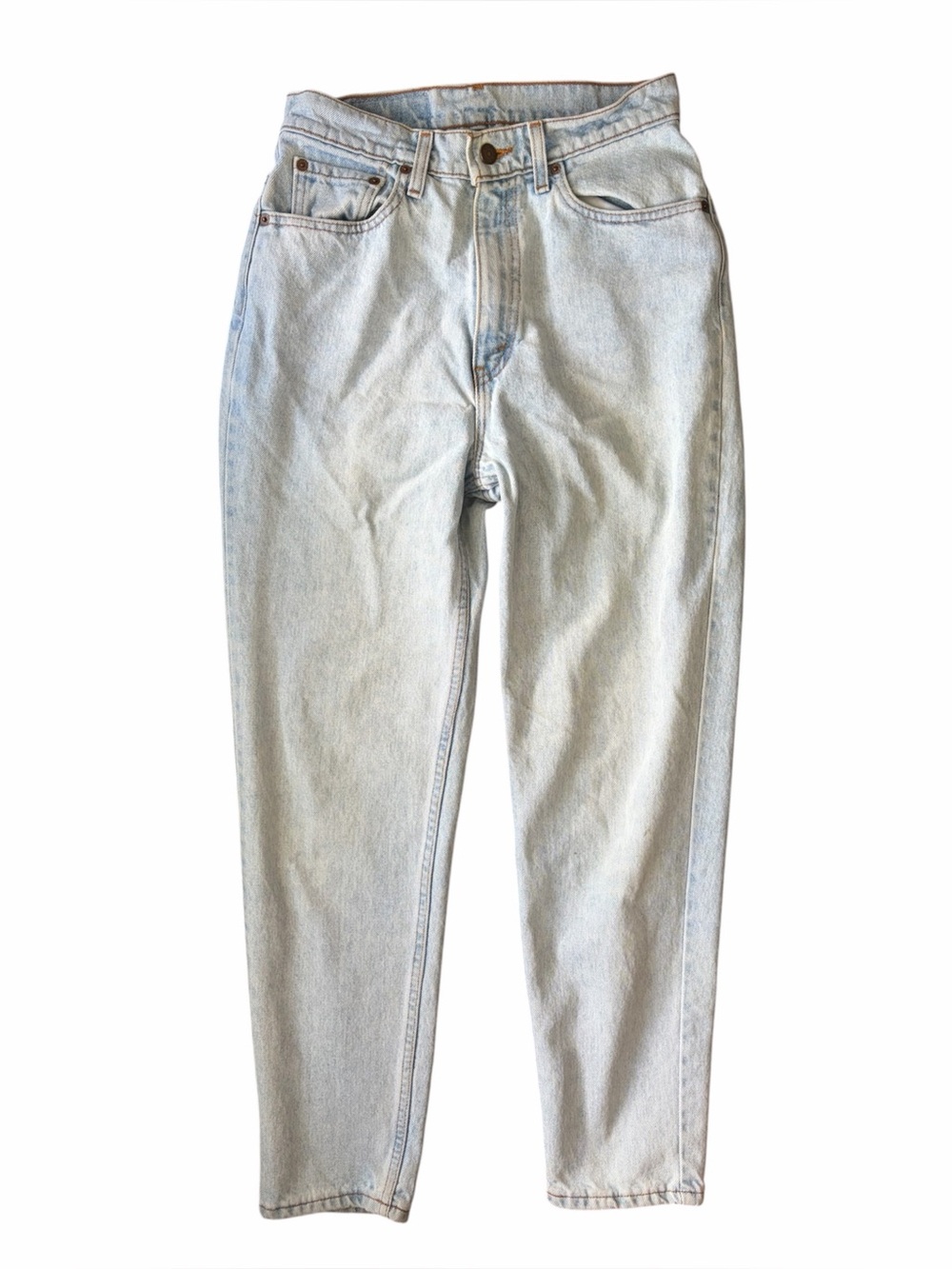 Vtg 90s Levi’s 521 jeans light wash tapered leg high rise